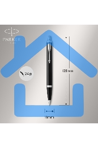 Набор ручек Parker IM Core FK221 (CW2093215) черный CT сталь нержавеющая, подарочная коробка ручка перьевая, ручка шариковая