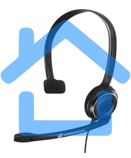 Гарнитура Sennheiser PC 7 USB моно накладная закрытая 42-17000Гц 2м USB 95дБ микрофон 90-15000Гц