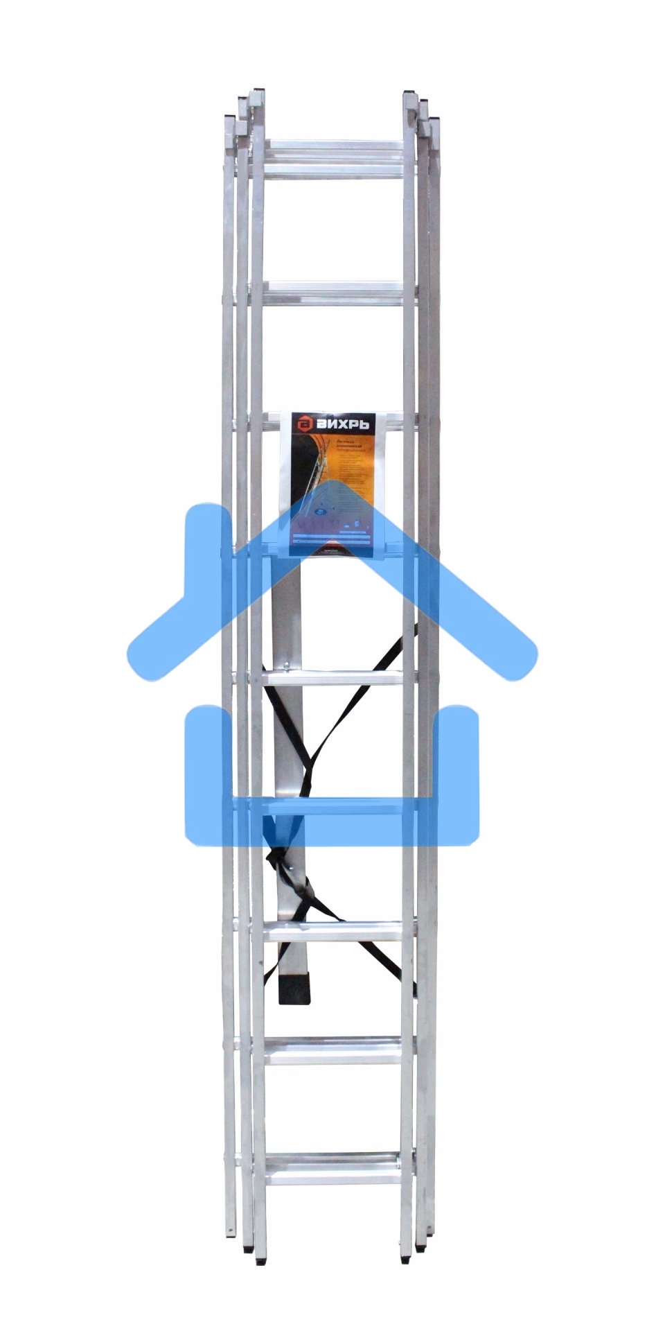 Лестницы, стремянки Вихрь Лестница алюминиевая трехсекционная ЛА 3х9