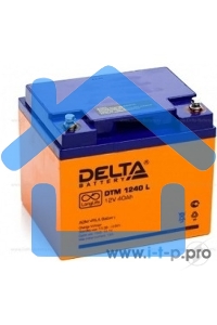 Батарея Delta DTM 1240 L (12V, 40Ah) с увеличенным сроком службы (10 лет)