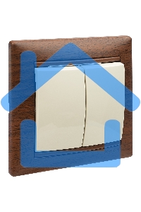 Электроустановочные изделия Legrand Legrand 774305 Выключатель Valena двухклавишный 10 AX(слоновая кость)