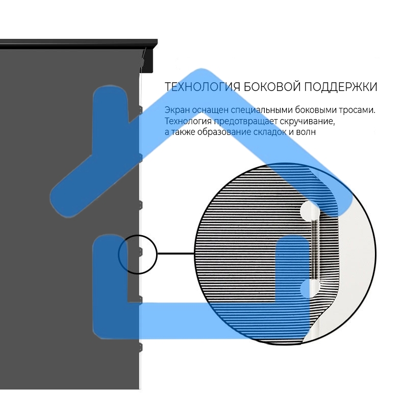 Экран S'OK для UST проектора 244x137 см, 4K, напольный c электроприводом, белый