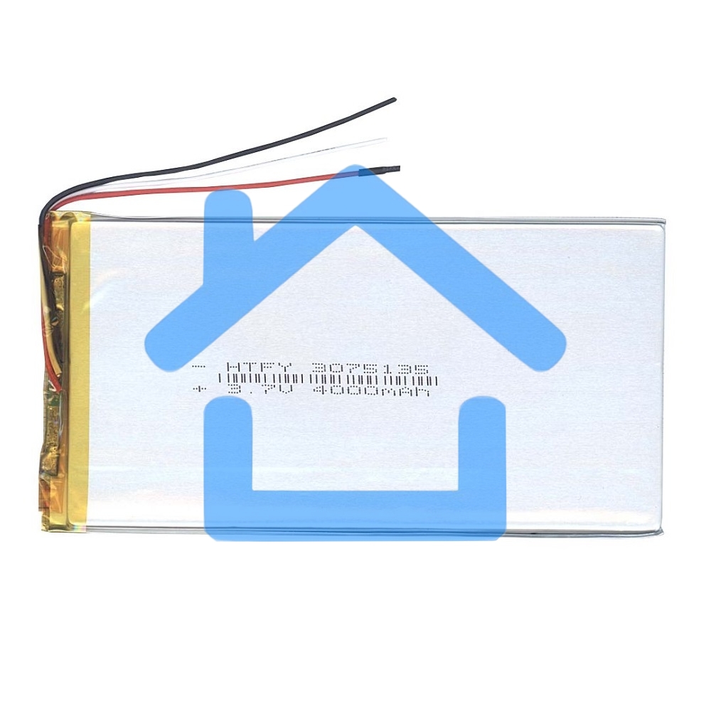 Аккумулятор Li-Pol (батарея) 3*75*135мм 3pin 3.7V/4000mAh