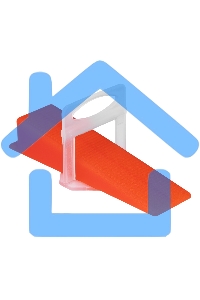 Комплект зажим + клин для системы выравнивания плитки Matrix СВП Ворота XL, 50/50 шт. в пакете