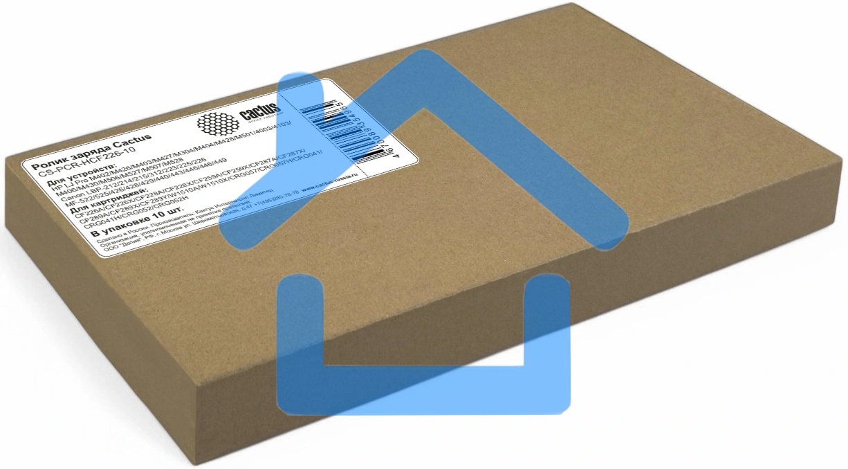 Ролик заряда Cactus CS-PCR-HCF226-10 для HP LJ Pro M402/M426/M403/M427/M304/M404/M428/M501/4003/4103/M406/M430/M506/M527/M507/M528 Canon LBP-212/214/215/312/223/225/226 MF-522/525/426/428/429/440/443/445/446/449