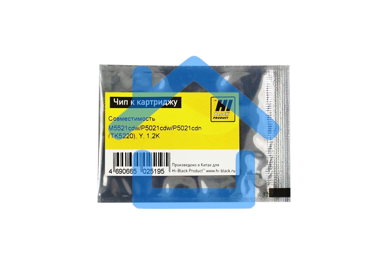 Чип Hi-Black к картриджу Kyocera ECOSYS M5521cdw/P5021cdw/P5021cdn (TK-5220), Y, 1,2K