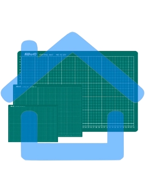 Подкладка для резки Kw-Trio 9Z206 A5 225x150 мм, зеленый
