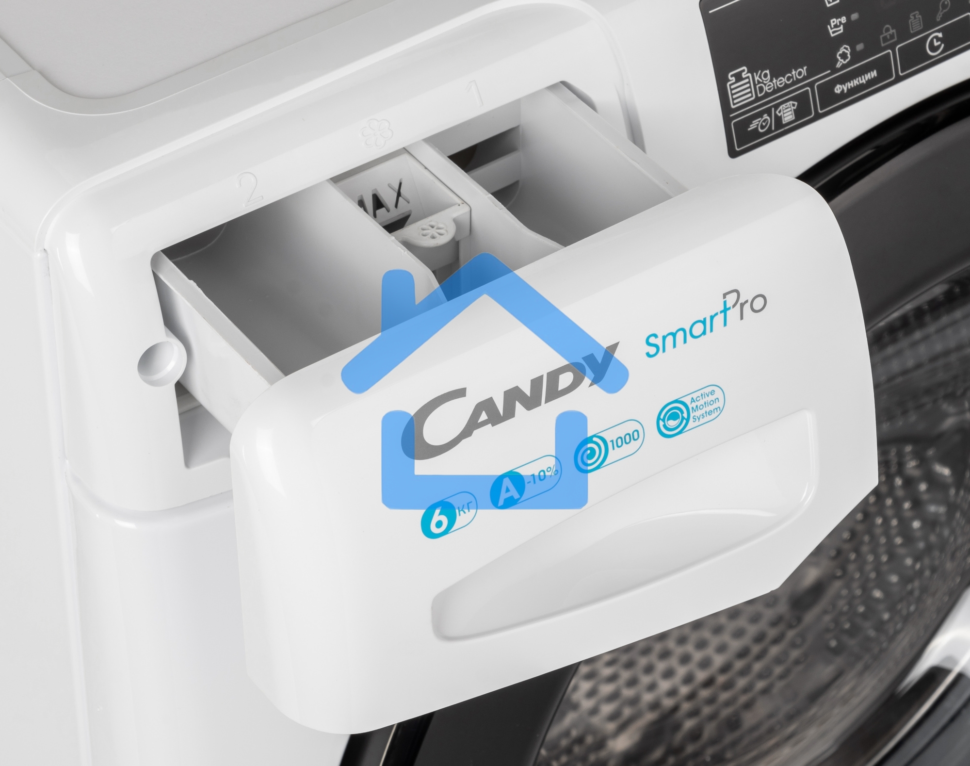 Стиральная машина Candy Smart Pro CSO34 106TB1/2-07 белый, загрузка фронтальная 6 кг, 1000 об/мин., класс: А