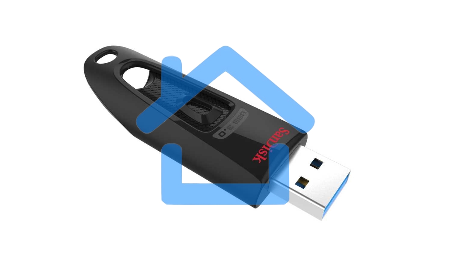 Флешка USB R/W Sandisk 256Gb Ultra SDCZ48-256G-U46 USB3.0 черный
