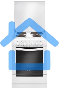 Плита электрическая Gefest 6140-02 белый, конфорок 4 электрических, духовка 55 л, 60 см x 85 см x 60 см