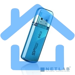 Флешка USB Silicon Power R/W 64 Gb Helios 101 SP064 Gb,UF2101V1B USB 2.0 синий