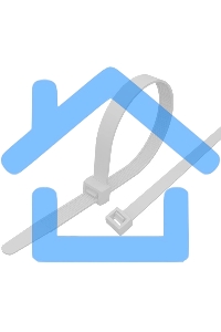 Хомут-стяжка кабельная нейлоновая Rexant 300 x4,8 мм, белая, упаковка 100 шт.