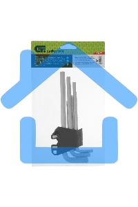 Набор ключей имбусовых Сибртех HEX, 1,5-10 мм, CrV, 9 шт., удлиненные