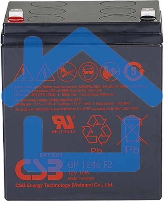 Батарея CSB GP 1245 (12V 4.5Ah 16W) клемма F1 ( бюджетная версия )