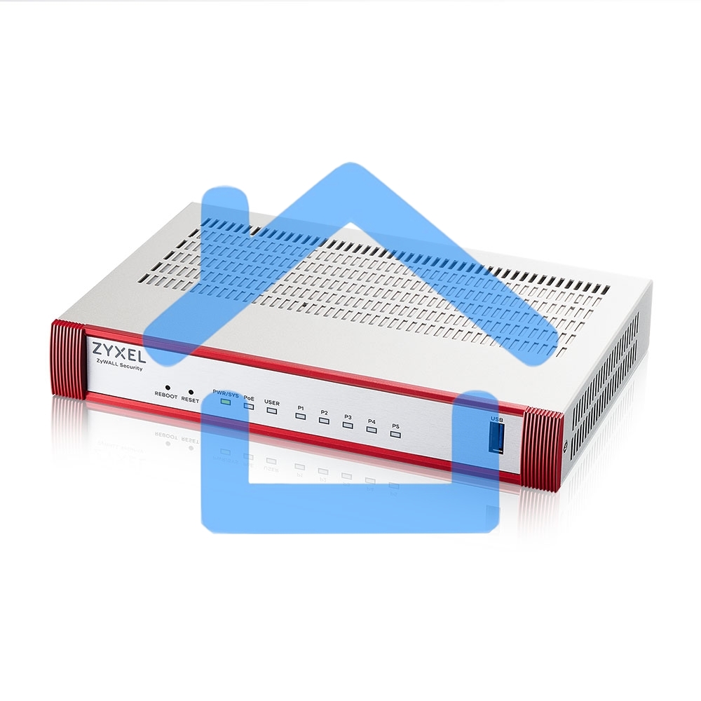 Межсетевой экран Zyxel USG FLEX 50HP с подпиской Gold на 1 год (AV, CF, IDP/DPI, Sandboxing, SecuReporter), 1xRJ-45: 1G PoE+ (LAN/WAN), 4xRJ-45: 1G (LAN/WAN), 1xUSB3.0 **