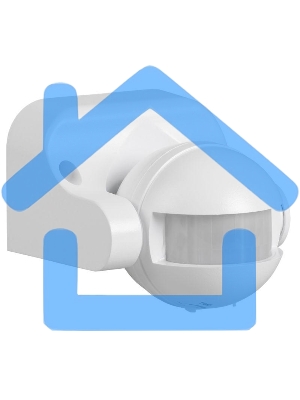 Детектор движения ДД 009 1100Вт угол. обз. 180град. IP44 бел. ИЭК LDD10-009-1100-001