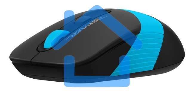 Мышь беспроводная A4Tech Fstyler FG10S черный/синий, 2000 dpi, радиоканал, USB, кнопки - 4