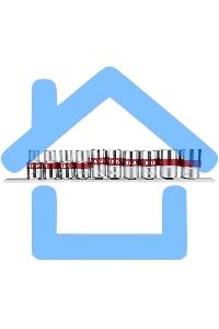 Набор торцевых головок Rexant 1/2, двенадцатигранные, CrV, 10 шт., 10-24 мм