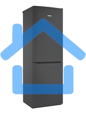 Холодильник Pozis RK-139 графит двухкамерный 188/97 л морозилка снизу