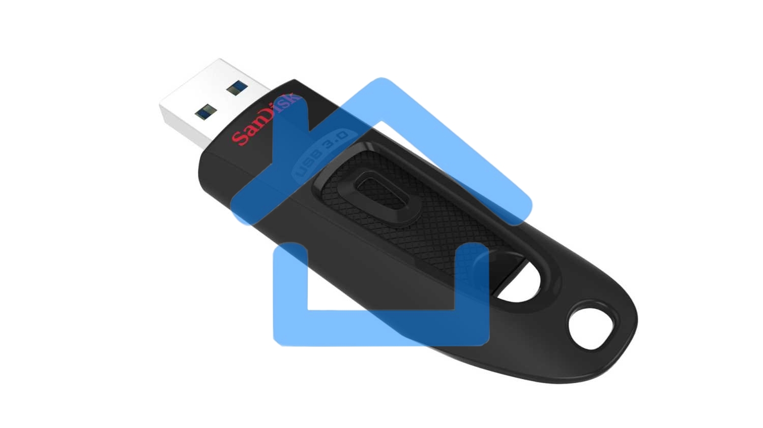 Флешка USB R/W Sandisk 256Gb Ultra SDCZ48-256G-U46 USB3.0 черный
