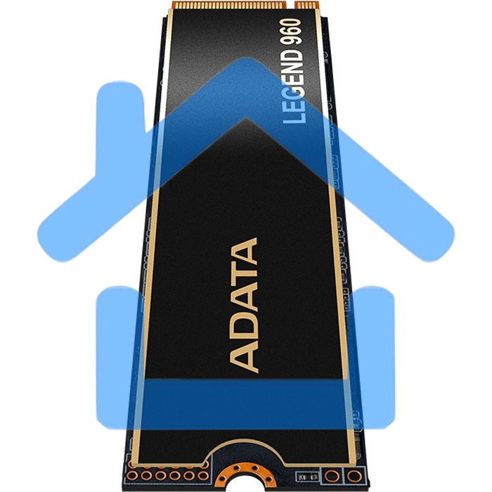 Накопитель SSD ADATA LEGEND 960, 1Tb, PCIe 4.0 x4, M.2 2280, NVMe, R/W 7400/6000, с радиатором