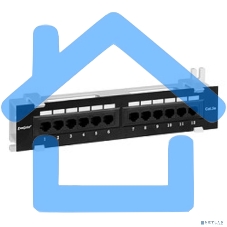 Патч-панель EXEGATE EX256754RUS UTP настенная 12 port кат.5e, ExeGate, разъем KRONE&110 (dual IDC)