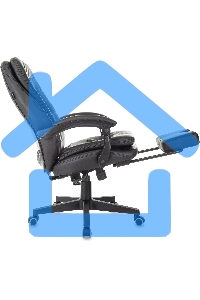 Кресло руководителя Бюрократ T-9950MSG-F/BLACK-PU черный