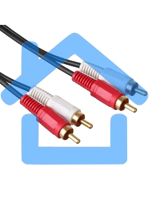 Кабель аудио Exegate 2xRCA-2xRCA 2м позолоченные разъемы