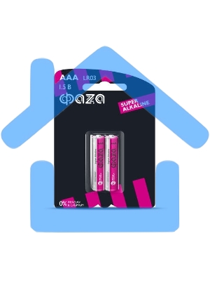 Элемент питания алкалиновый LR03 Super Alkaline BL-2 (уп.2шт) ФАZА 4897062858474, 1.5 В