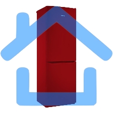 Холодильник Pozis RK-139 A рубиновый двухкамерный 188/97 л морозилка снизу