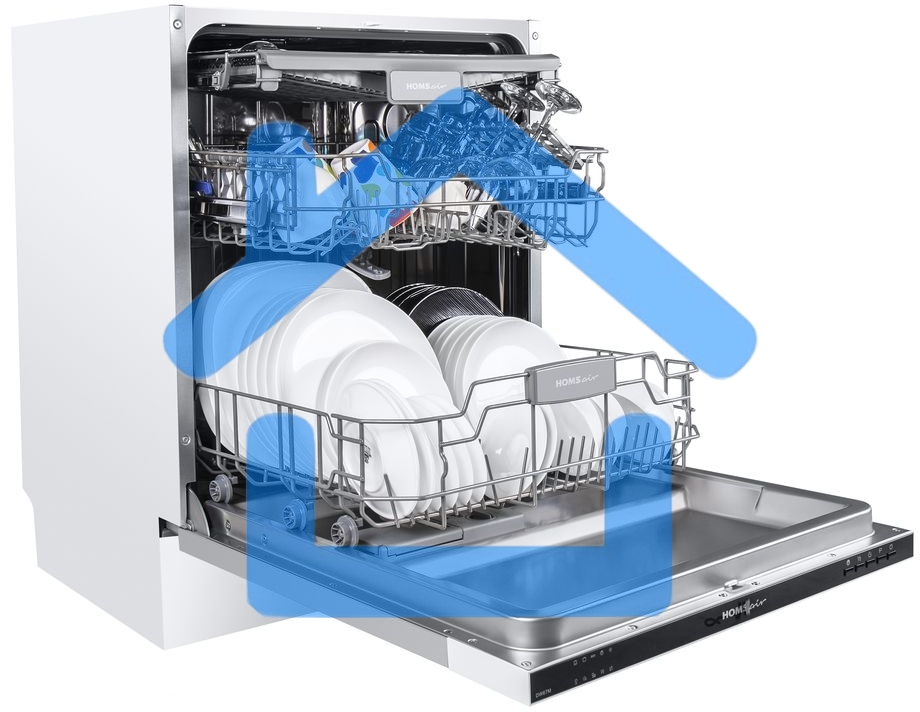 Встраиваемая посудомоечная машина HOMSair DW67M, черный, 59.8 см, 14 компл., 47 дБ, класс A++
