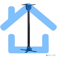 Wize WPC-B черный Потолочные, Макс. крепежное расстояние 260х260, макс. вес нагрузки 12 кг, Наклон,поворот °+/-15, расстояние от стены/ потолка 61-96 см