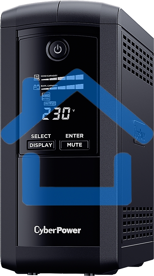 Источник бесперебойного питания UPS CyberPower VP1000ELCD Line-Interactive 1000VA/550W USB/RS-232/RJ11/45 (4 EURO)