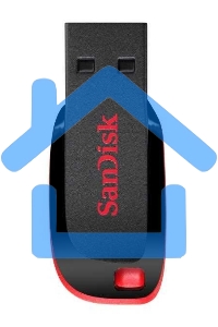 Флешка USB 128 Gb SanDisk CZ50 Cruzer Blade, USB 2.0