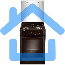 Плита газовая Gefest ПГ 6300-02 0047 коричневый, конфорок 4 шт, духовка 52 л, 60 см x 85 см x 60 см