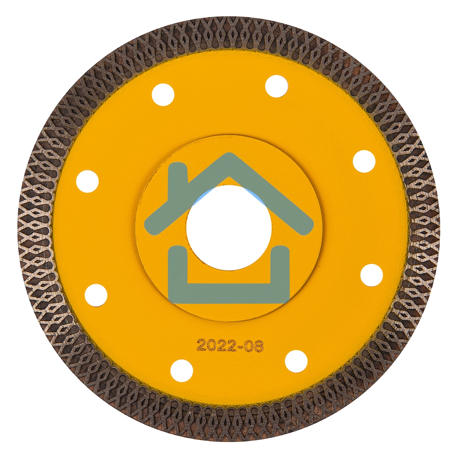 Диск алмазный отрезной Denzel 115 х 22,2мм, сплошной, супертонкий, горячий пресс, сухой/мокрый рез