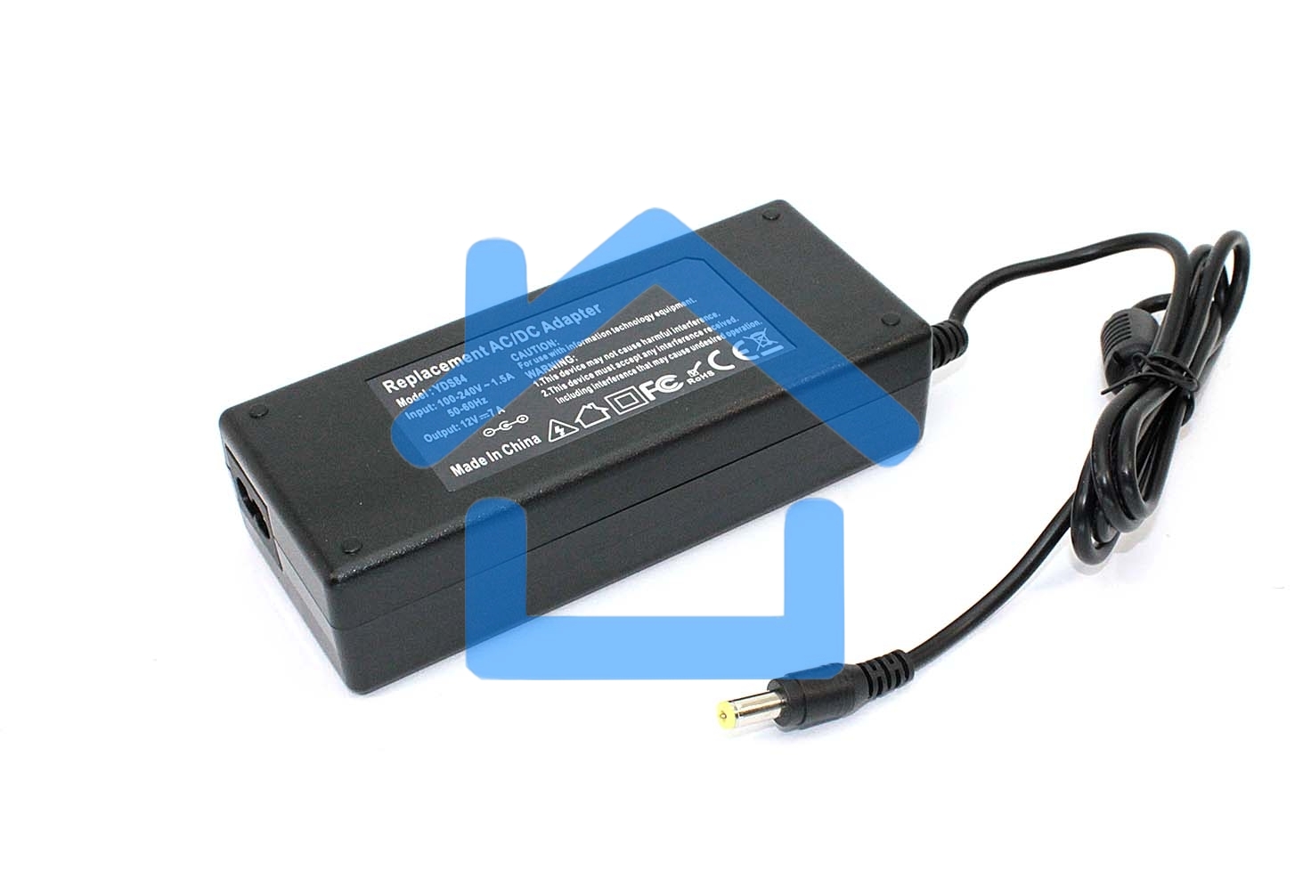 Блок питания для монитора и телевизора LCD 12V 7A 5.5 x 2.1mm OEM