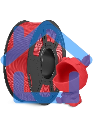 Филамент NVPRINT PLA Meta Red для 3D печати диаметр 1.75мм длина 330 метров масса 1 кг