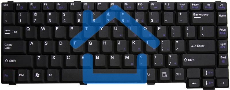 Клавиатура для ноутбука Gateway MX6930 MX6931 MX6951 MX6919 MX6920 MX6920h CX2700 M255 NX570 черная