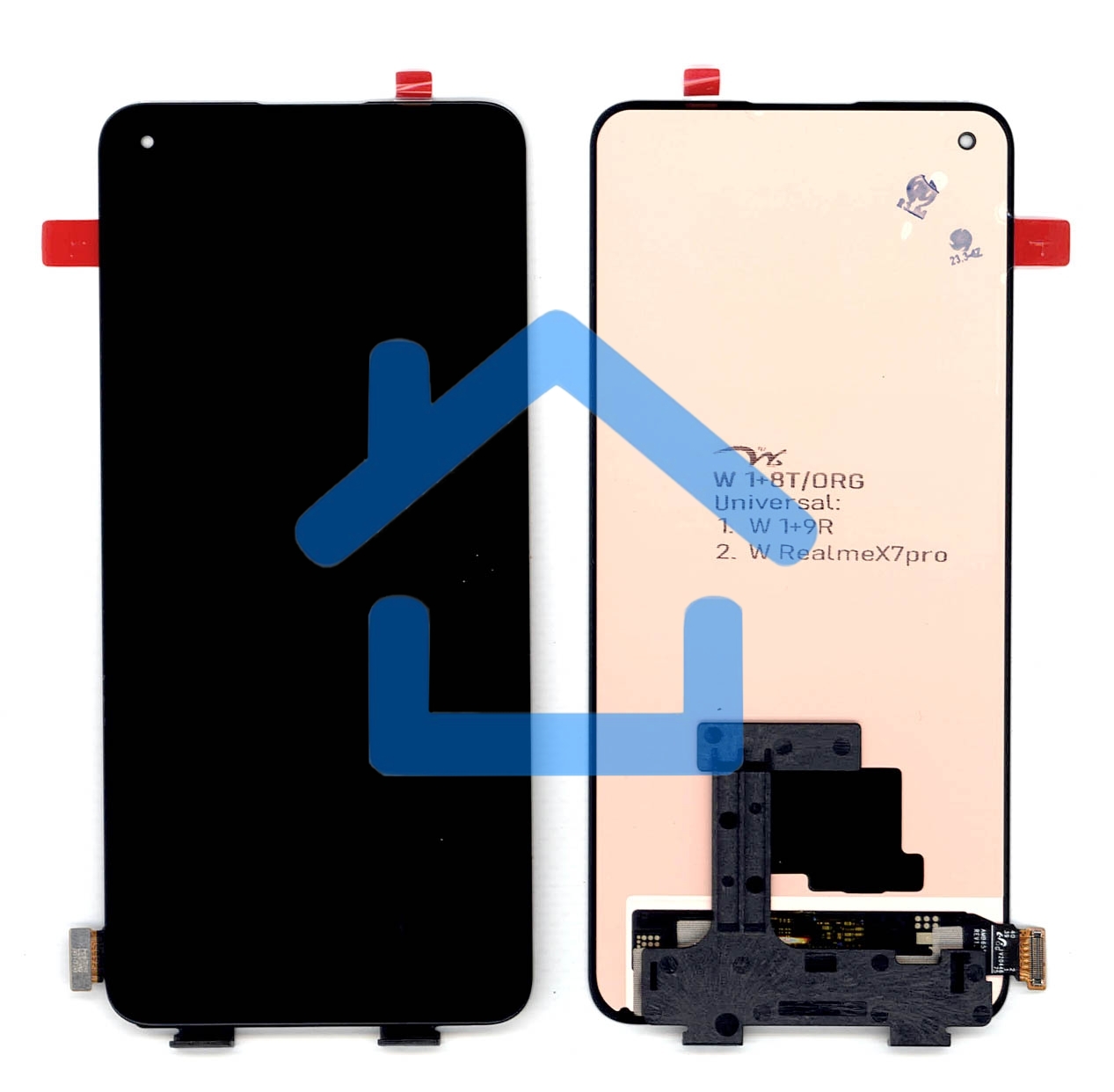 Дисплей для OnePlus 8T/9R/Realme X7 Pro (RMX2121) черный