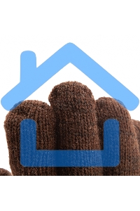 Перчатки трикотажные, двойные, верблюжья и овечья шерсть, ПВХ покрытие, Россия Сибртех