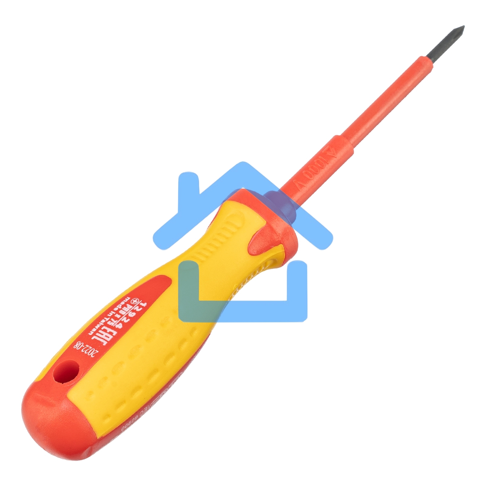 Отвертка Insulated, PH0 x 75 мм, CrMo, до 1000 В, двухкомп. рукоятка Matrix