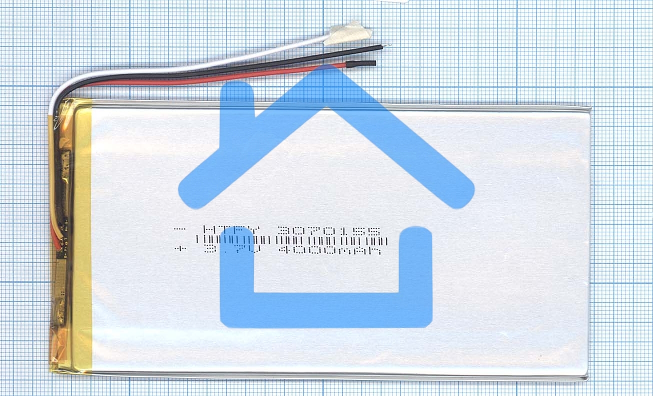 Аккумулятор Li-Pol (батарея) 3*70*155мм 3pin 3.7V/4000mAh