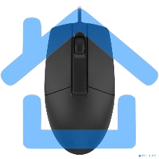 Мышь проводная A4Tech OP-330S черный, 1200 dpi, USB, кнопки - 3