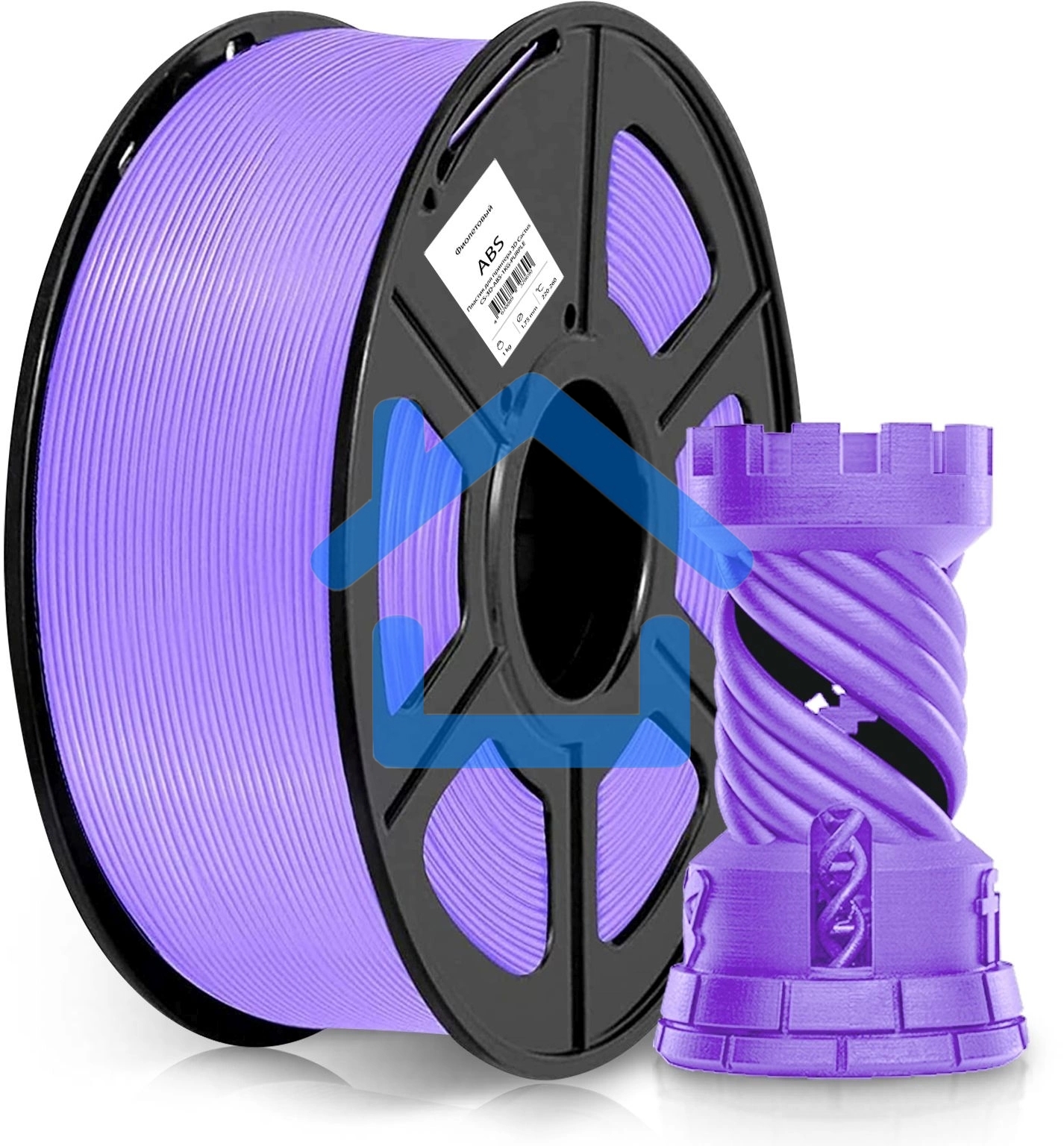 Пластик для принтера 3D Cactus CS-3D-ABS-1KG-PURPLE ABS d1.75мм 1кг 1цв.