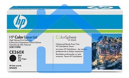 Картридж лазерный HP CE260X черный для CLJ CP4525 17000стр.