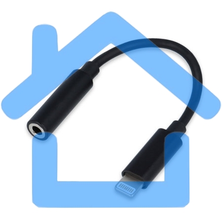 Переходник USB Cablexpert CCA-LM3.5F-01, Lightning/Jack3.5F, черный