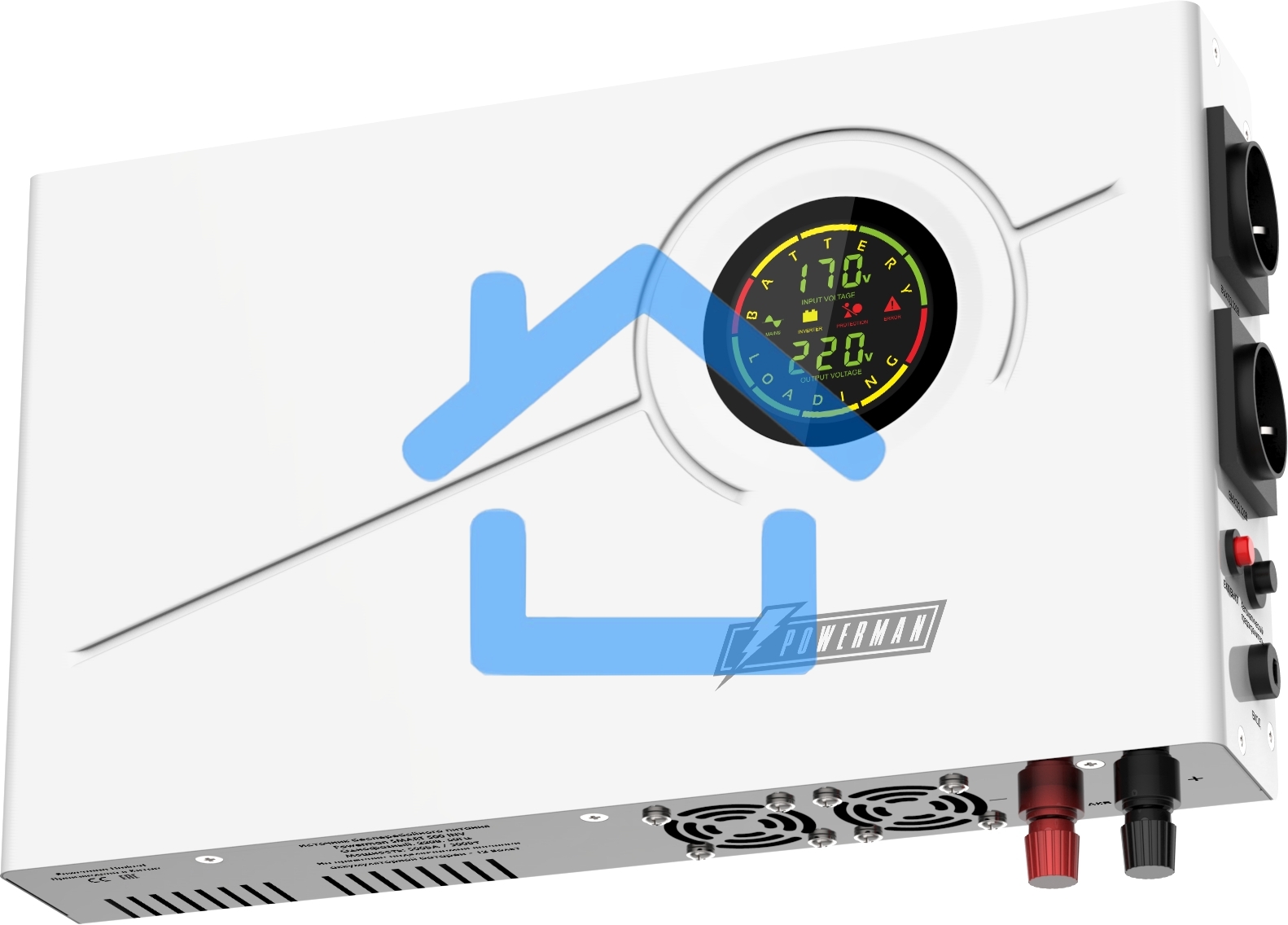 Источник бесперебойного питания Powerman Smart 500 INV (ИБП с Внешними АКБ, в комплект не входит)