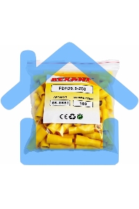 Клемма плоская полностью изолированная гнездо 6.6 мм 4-6 мм² (РППи-м 6.0-(6.3)) Rexant