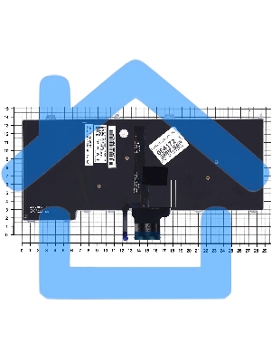 Клавиатура для ноутбука Dell Latitude E7420 черная с подсветкой без указателя